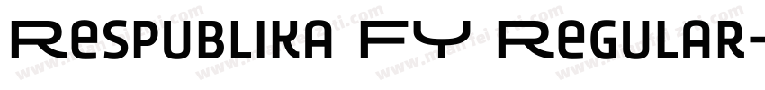 Respublika FY Regular字体转换